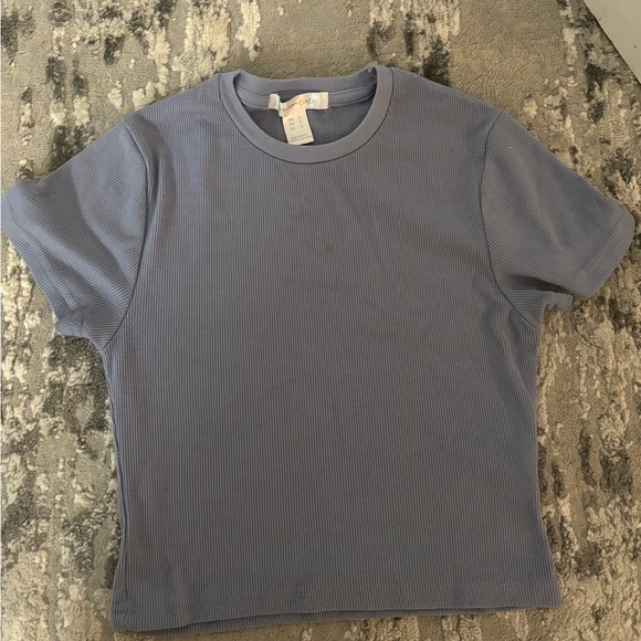 Croptop baby blue/grey - Picture 1 of 2